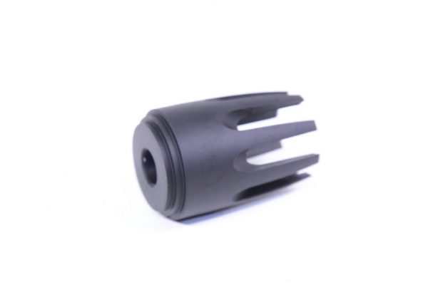 AR-15 Claw Flash Hider, Multi-Prong Design, Black Finish.