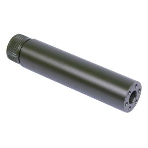 AR-15 5.5-inch fake suppressor in anodized green finish.