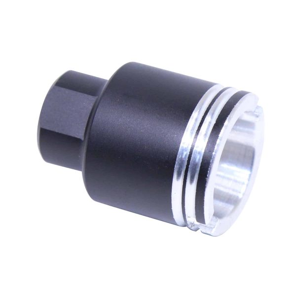 Guntec USA AR-15 Compact Flash Can with Machined Finish.