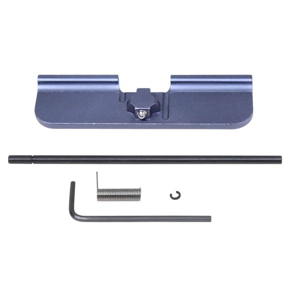 AR-15 Gen 3 Ejection Port Dust Cover Kit in Anodized Grey.