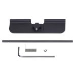 AR-15 Gen 3 Ejection Port Dust Cover Assembly in Anodized Black.
