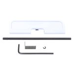 AR-15 Gen 3 Ejection Port Dust Cover Kit in Arctic White.