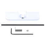 AR-15 Gen 3 Ejection Port Dust Cover Assembly in Arctic White.