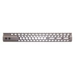 15 Guntec USA Honeycomb M-LOK Handguard, FDE with Top Rail.