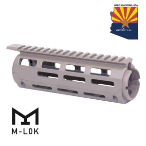AR-15 7 M-LOK Free Floating Handguard with Top Rail in Flat Dark Earth.