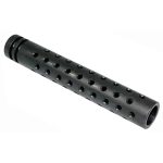AR-15 5.5-inch Black Muzzle Brake with Precision Ports.