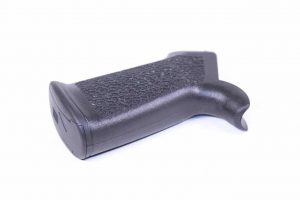 AR-15 TCG grip with textured black polymer for enhanced control.