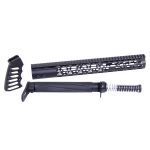 AR-15 AIR Lite Skeletonized furniture set with handguard, buffer tube, and grip.