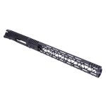 AR-15 billet upper and 15-inch Mod Lite M-LOK handguard set in anodized black.