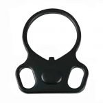 AR-15 ambidextrous metal sling adapter for single-point use, suitable for all users.
