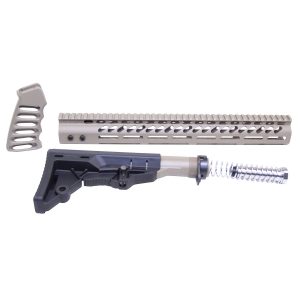 AR-15 Ultralight Furniture Set in Flat Dark Earth, featuring handguard and stock components.