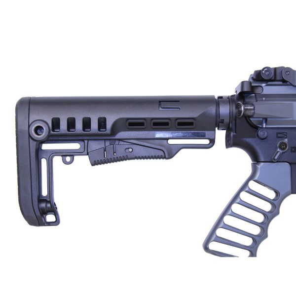 Guntec USA AR .308 MCS stock, multi-caliber collapsible design.