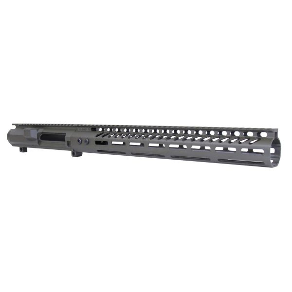 Guntec USA AR .308 billet upper and 15 M-LOK handguard in OD Green.