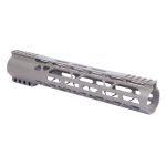 Guntec USA AR-308 12 handguard with M-LOK slots and top rail in flat dark earth.