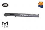Guntec USA AR .308 Billet Upper with 15 M-LOK Handguard in OD Green.