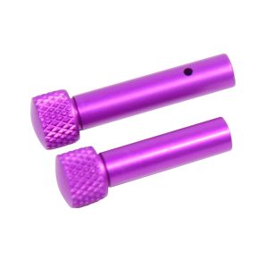 AR 5.56 Cal Extended Takedown Pin Set, Gen 2, Anodized Purple.