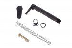 AR-15 buffer tube kit with essential components for recoil management and assembly.