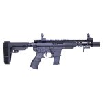 AR-15 .45 ACP Pistol with AIR-LOK Handguard and Stabilizing Brace.