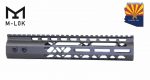 Guntec USA 10-inch OD Green M-LOK Handguard with Monolithic Top Rail.