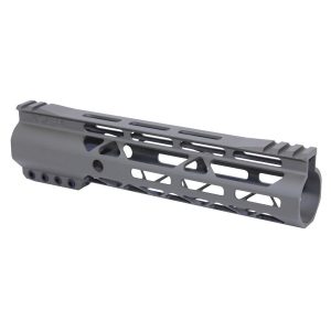 Guntec USA 9-inch OD Green M-LOK Free Floating AR Handguard with Monolithic Top Rail.