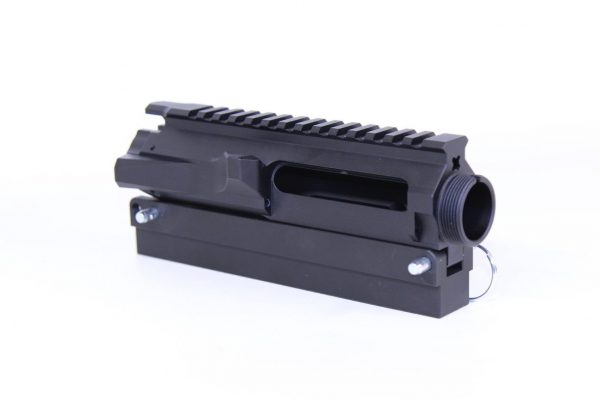 Aluminum vise block for 5.56/.308 AR upper receivers.