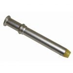 Precision soldering iron tip with yellowed working end for accurate electronics assembly.