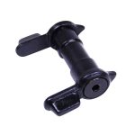 AR-15 ambidextrous safety switch with multi-degree adjustment levers, robust and precisely engineered.