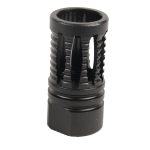 AR-15 A2 Birdcage Flash Hider with ribbed design, matte black finish.