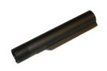 Black anodized aluminum AR-15 buffer tube, threaded end, smooth body, houses recoil assembly.