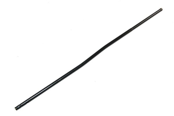 Black nitride AR-15 gas tube, carbine length, corrosion-resistant for improved rifle performance.
