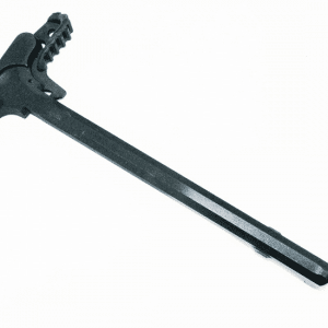 Matte black AR-15 charging handle with T-shape and standard latch for reliable performance.