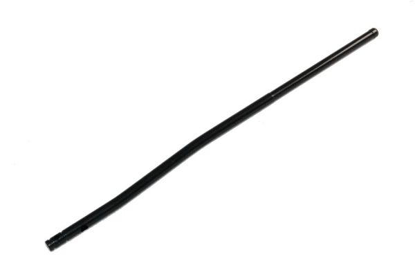 Black AR-15 pistol gas tube, sleek design, black nitrite finish, firearm component.