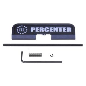 AR-15 Gen 3 dust cover with III Percenter logo, includes assembly tools.