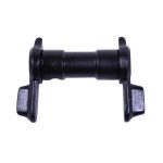 AR-15 safety selector pin with flanged ends for precise, secure pivoting and attachment.