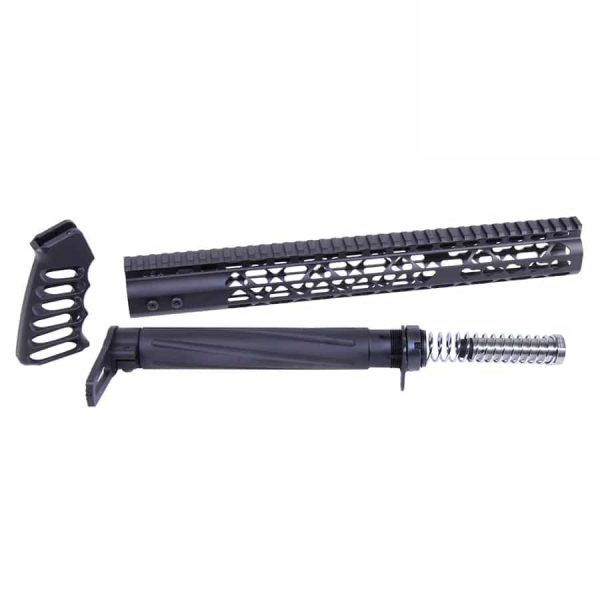 AR-15 AIR Lite Skeletonized furniture set with M-LOK rail system.