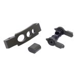 AR-15 L.U.K.E Kit in OD Green: mounting bracket, spacer, and clamp.