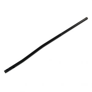 Minimalist AR-15 black nitrite gas tube on white background.