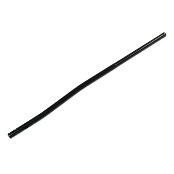 Minimalist AR-15 black nitrite gas tube on white background.