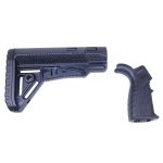 AR-15 M.P.S. stock and grip set in black polymer.