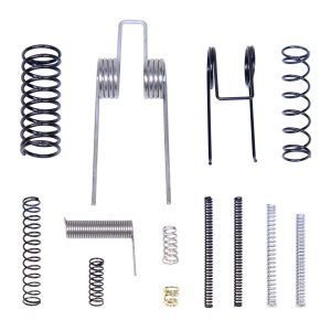 Collection of diverse industrial springs and coils for engineering and manufacturing applications.