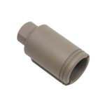 Flat Dark Earth muzzle device for AR-15, designed to reduce recoil and flash.