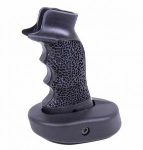 Guntec USA AR Sniper Grip with Textured Neoprene Rubber for Enhanced Control.