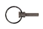 AR-15 QD Rear Takedown Pin with durable key ring and swivel attachment.