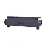 Matte black AR-15 upper receiver with Picatinny rail for optics and accessory mounting.