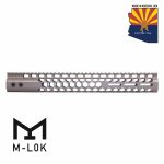 Guntec USA 15-inch Honeycomb M-LOK Handguard in Flat Dark Earth.