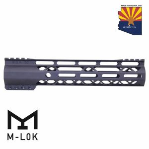 Guntec USA 10-inch Gen 2 M-LOK AR Handguard with Arizona Flag.