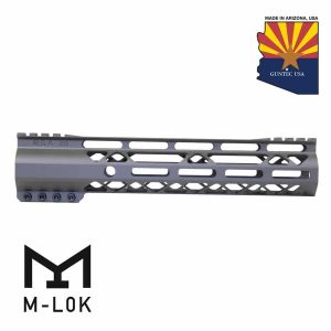 Arizona-themed Guntec USA M-LOK handguard in OD Green with monolithic top rail.