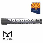 Guntec USA 15 OD Green M-LOK Free Floating Handguard with Top Rail.