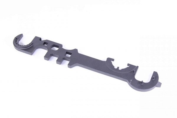 Gen 2 AR-15/AR.308 armorers wrench: versatile tool with cutouts/hooks for firearms maintenance.