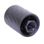 Guntec USA SPITFIRE S-9-6 AR 9mm muzzle comp with QD blast shield.